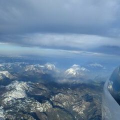 Flugwegposition um 04:54:48: Aufgenommen in der Nähe von Gemeinde Wildalpen, 8924, Österreich in 4305 Meter